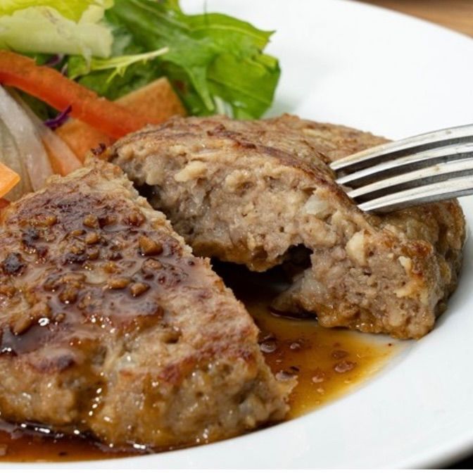 こんがりハンバーグ 1.2kg(120g×10)】焼成済みこんがりハンバーグ | こんがり焼き目をつけ