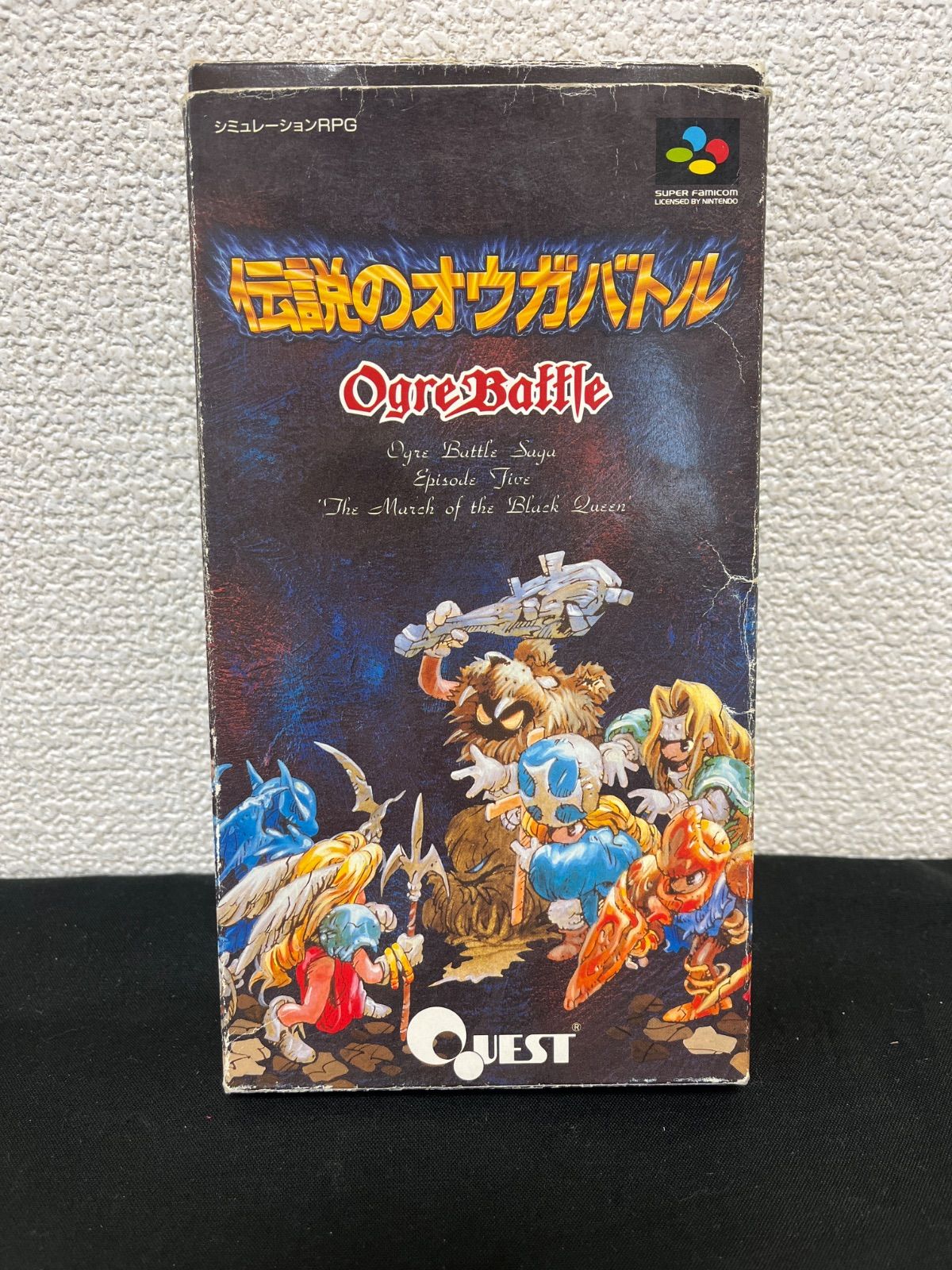 伝説のオウガバトル スーパーファミコンソフト スーファミ SFC 箱説明