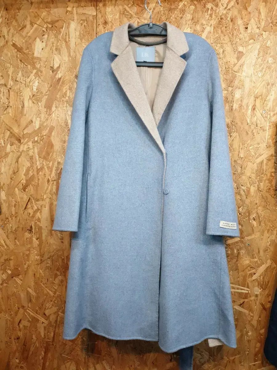 LBL レディース カシミアブレンド ハンドメイド ロングコート S 55