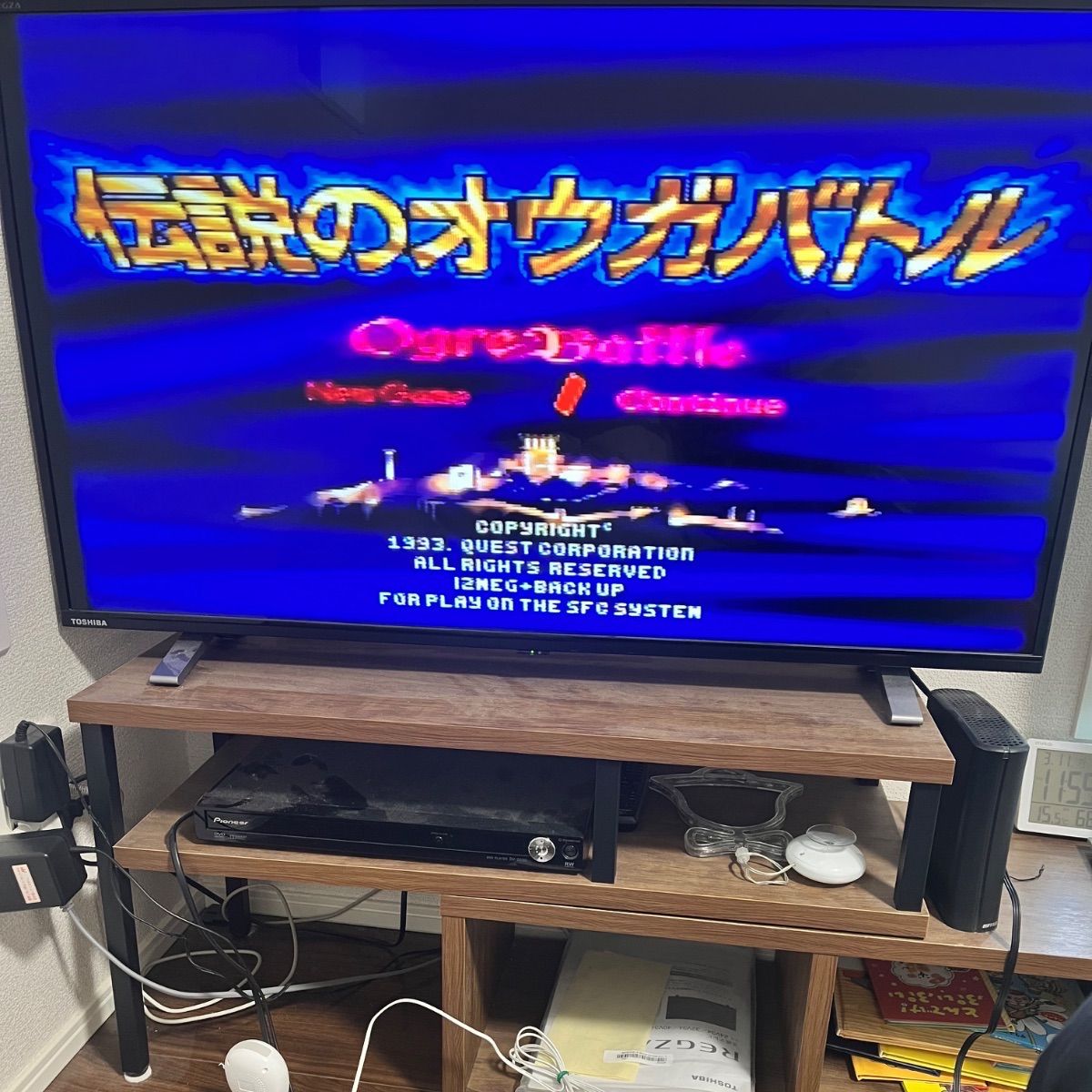 伝説のオウガバトル スーパーファミコンソフト スーファミ SFC 箱説明