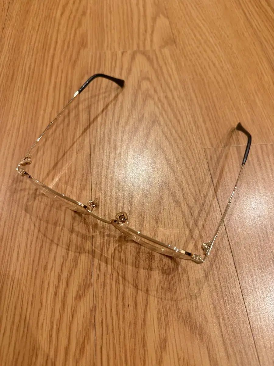 レトロスター スタイル 金縁 メガネ