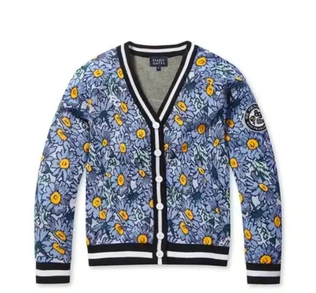 パーリーゲイツ 19'SS カラー フローラル パータン ニット