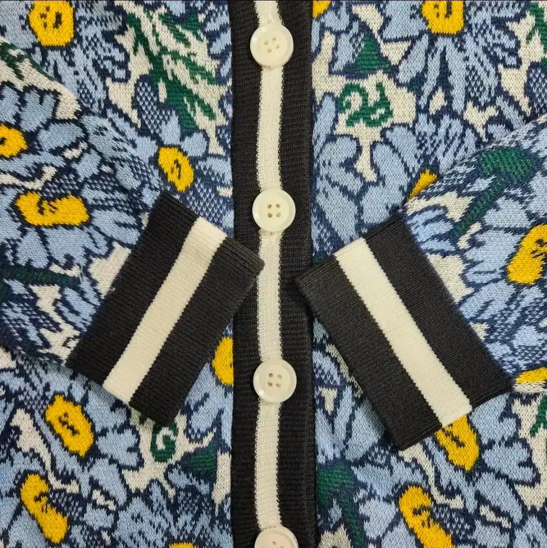 パーリーゲイツ 19'SS カラー フローラル パータン ニット