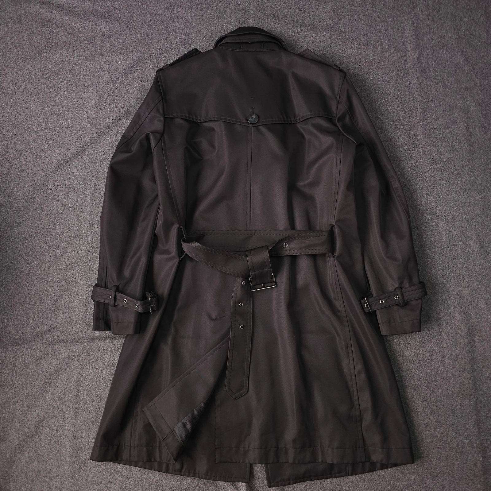 Roen ロエン 秋冬 2WAY ドクロボタン 裏地 ロゴ総柄 トレンチコート