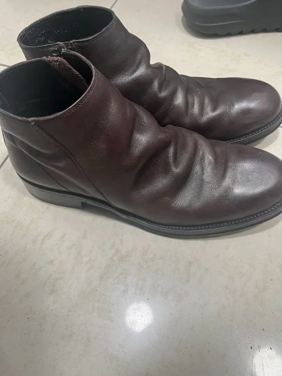 フープディドゥ サイドジッパー ドレープ ブーツ