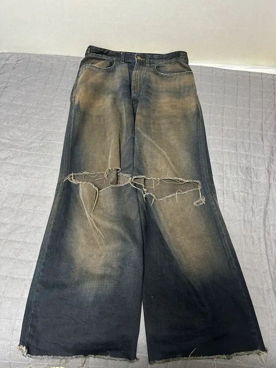 S バレンシアガ スケーター デニム ジーン パンツ DARK BLUE