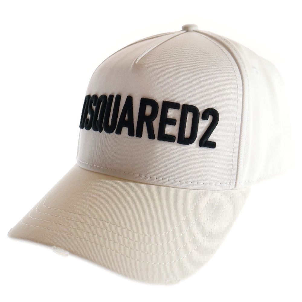 DSQUARED2 (ディースクエアード) ロゴ刺繍ベースボールキャップ
