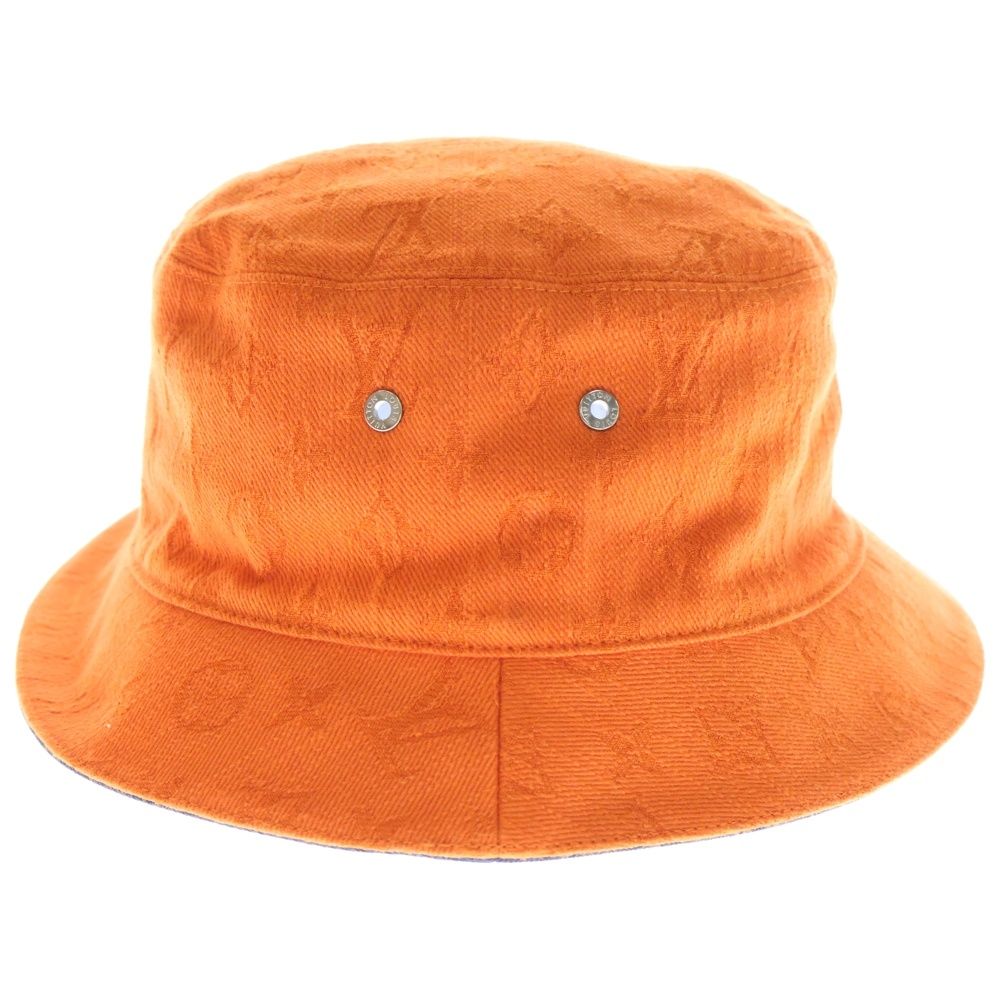 LOUIS VUITTON / ルイヴィトン ◆シャポー モノグラムデニム リバーシブル ハット 帽子 バケットハット M76209【中古】 LOUIS VUITTON (ルイヴィトン) Chapeau Monogram Denim シャポー