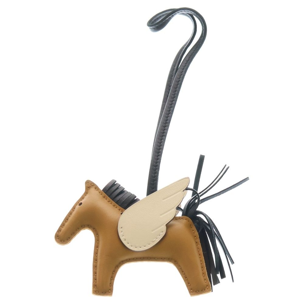 HERMES エルメス ロデオ ペガサスPM バッグチャーム チャイ ブラック ナタ アニョーミロ Z刻印