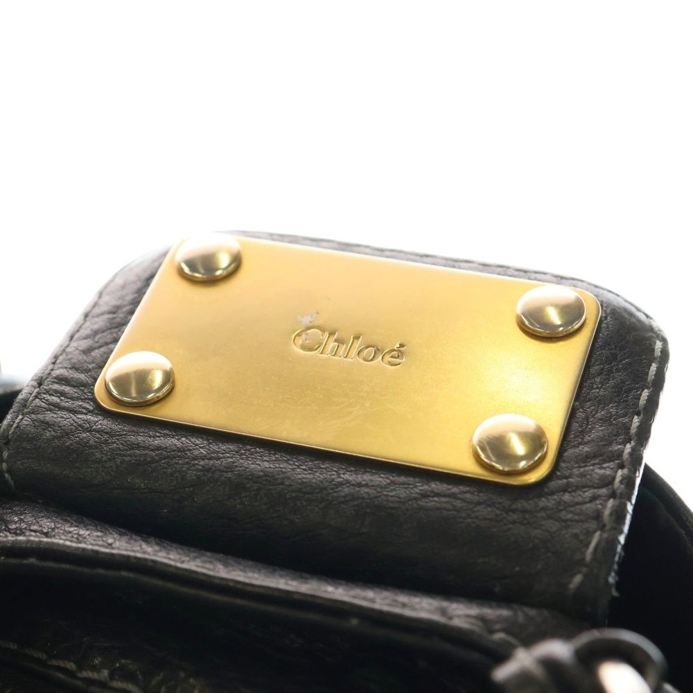 Chloe (クロエ) パディントン ハンドバッグ ブラック レザー - メルカリ