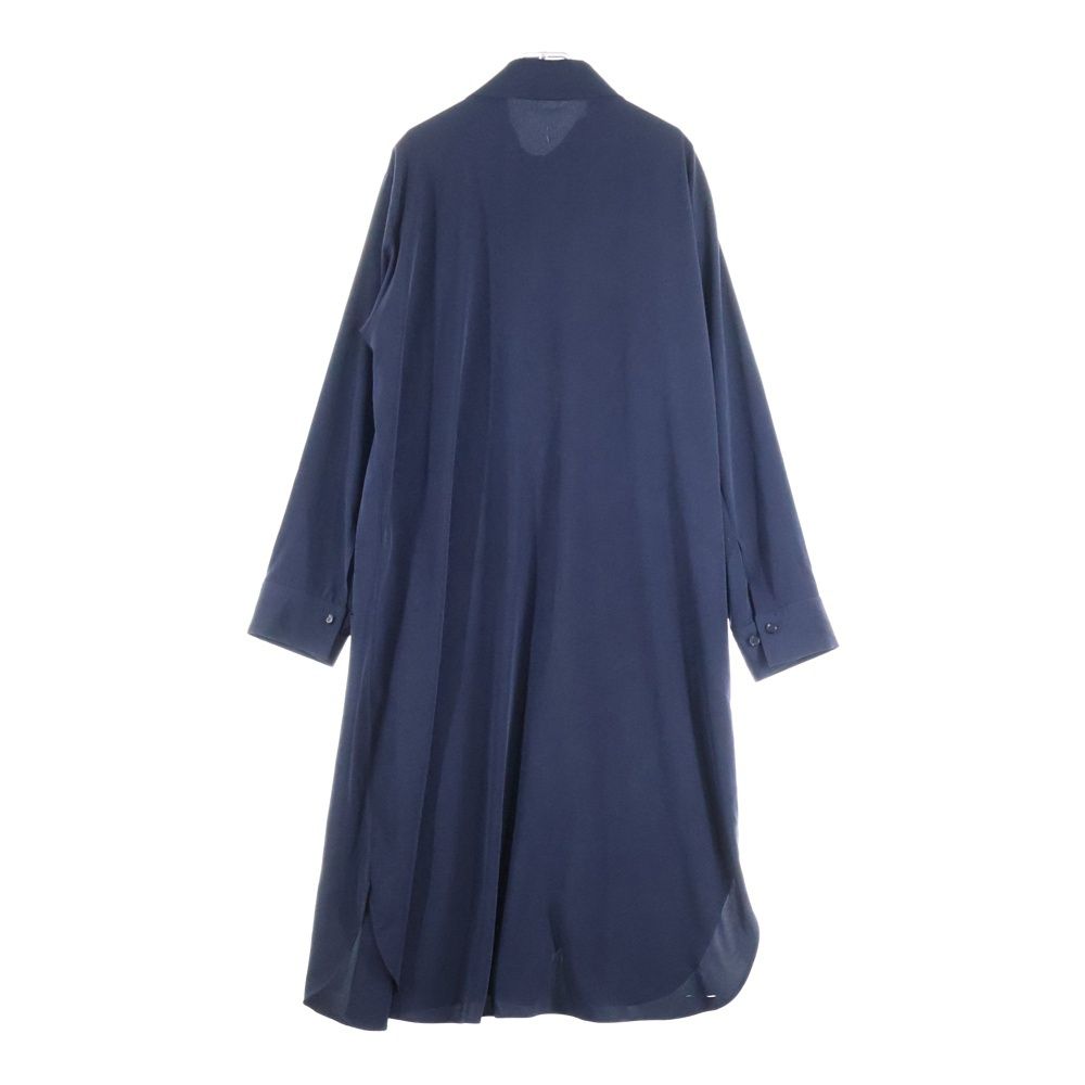 【新品　Y's シャツ】ワイズ ドレスシャツ ネイビー オーバーサイズ LL相当 Y's (ワイズ) 19AW Long Shirt Dress YJ-D03-500 ロングシャツドレス