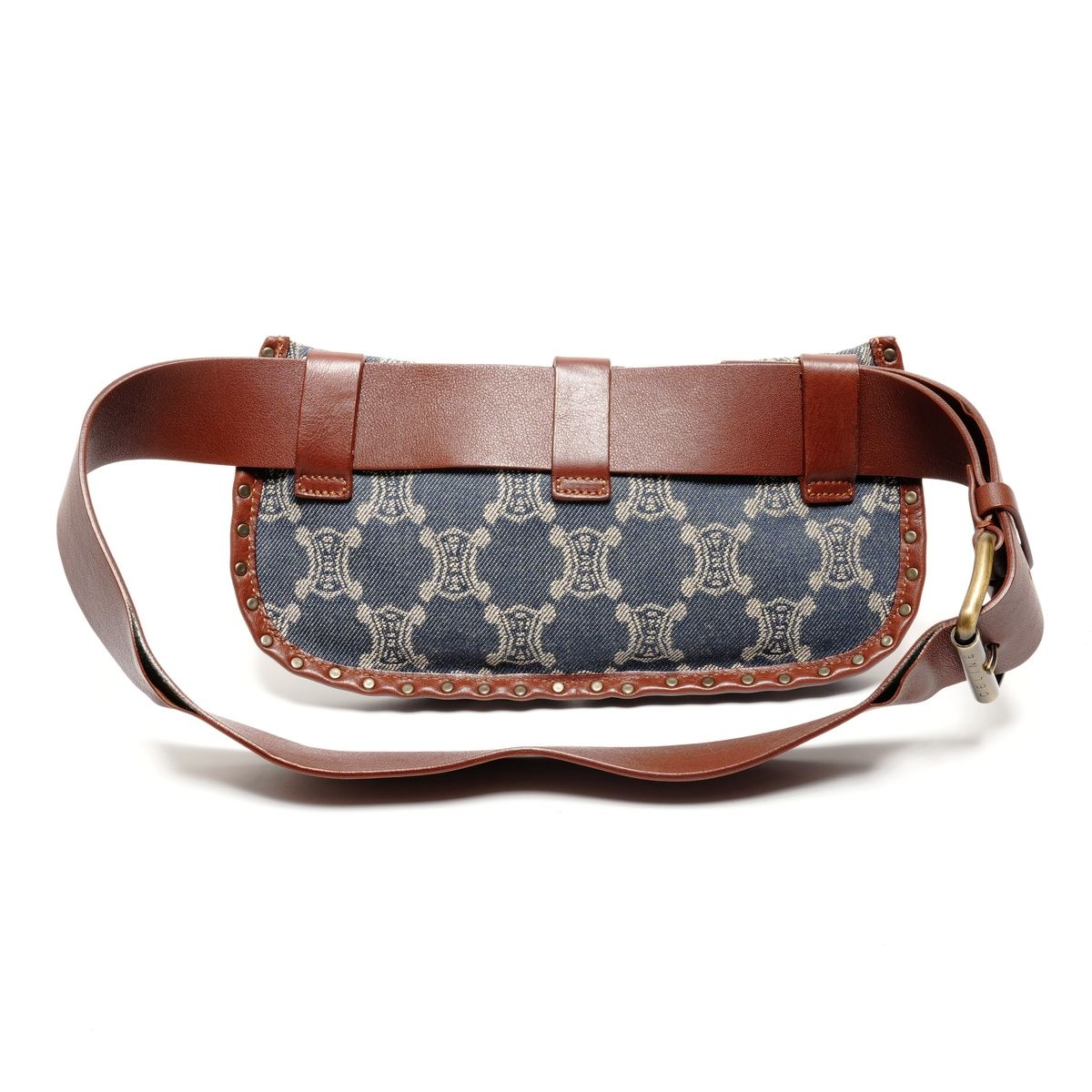 CELINE セリーヌ ウエストバッグ デニム マカダム トリオンフ ベルト