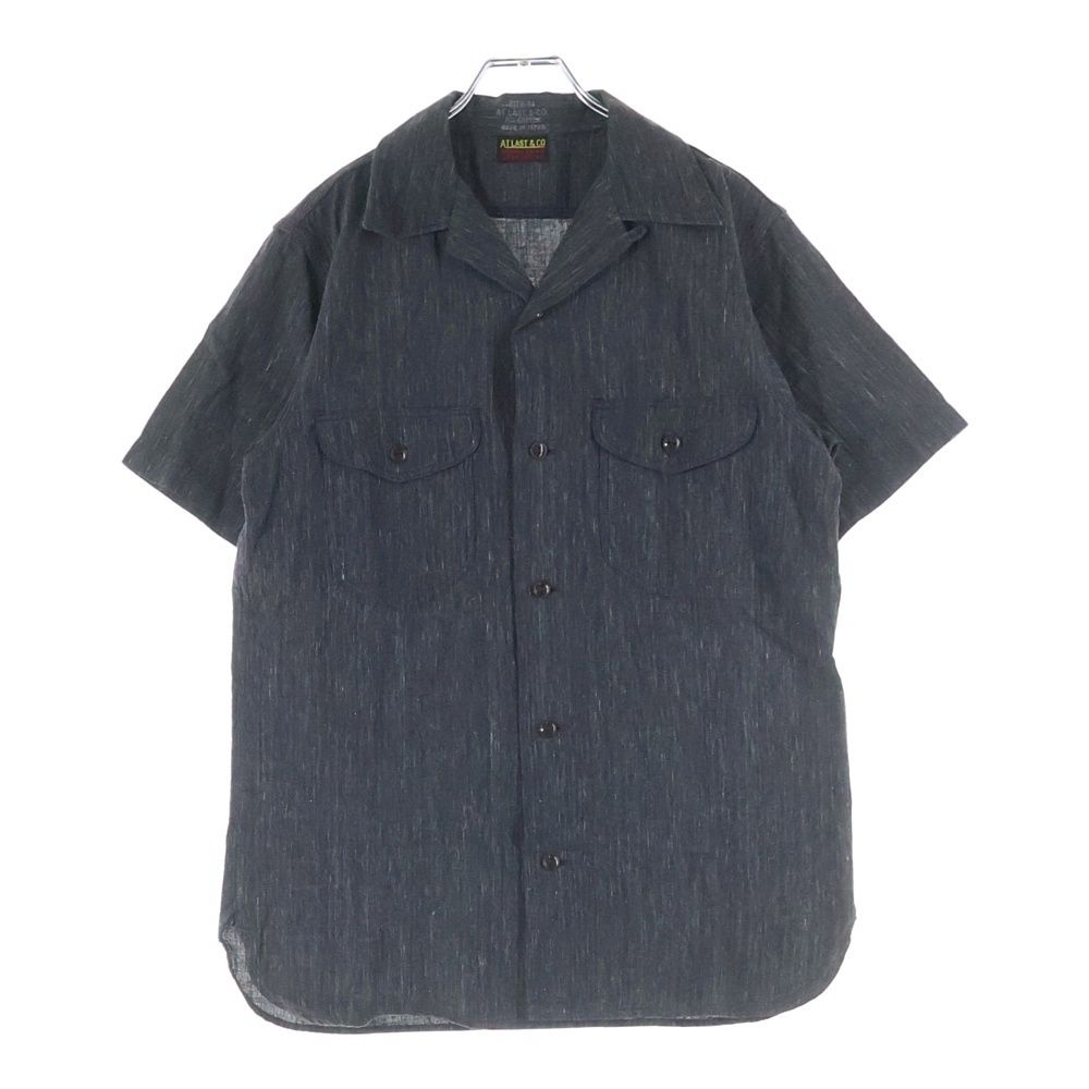 At Last ワークシャツ AT LAST & CO (アットラスト) WORK SHIRT 半袖ワークシャツ グレー