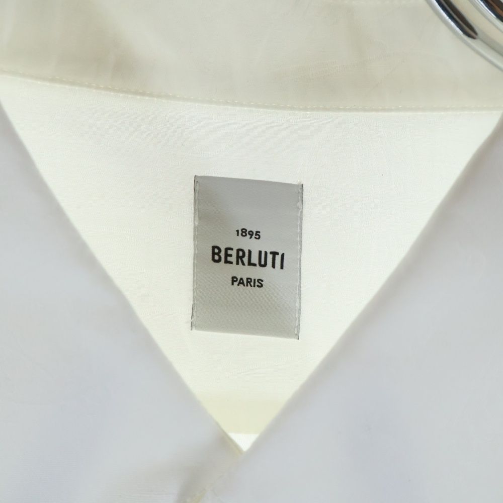ベルルッティ BERLUTI カリグラフィー 長袖シャツ ホワイト 38 ベルルッティ BERLUTI カリグラフィー 長袖シャツ ホワイト 38