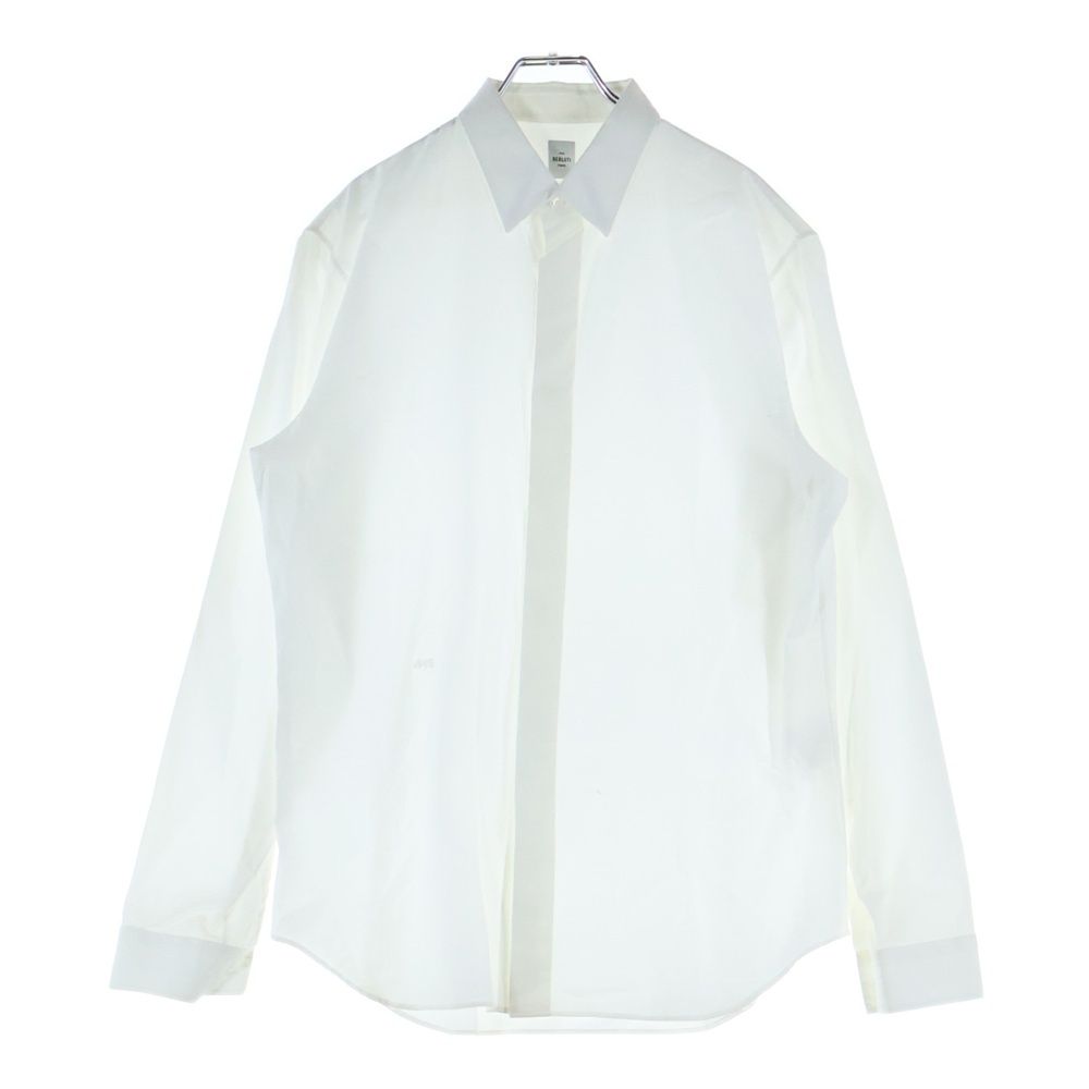 ベルルッティ BERLUTI カリグラフィー 長袖シャツ ホワイト 38 Berluti (ベルルッティ) スクリット カリグラフィー 総柄 コットン