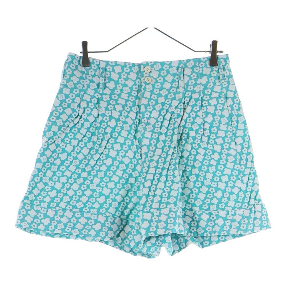 COMME des GARCONS コムデギャルソン 13 SS 花柄 タックパンツ ショートパンツ インディゴ ホワイト レディース GK P 002 AD 2012