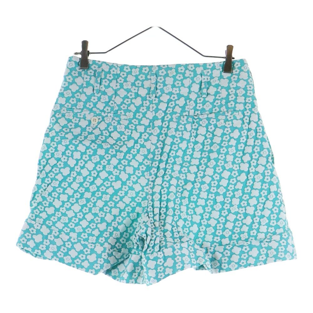 COMME des GARCONS コムデギャルソン 13 SS 花柄 タックパンツ ショートパンツ インディゴ ホワイト レディース GK P 002 AD 2012