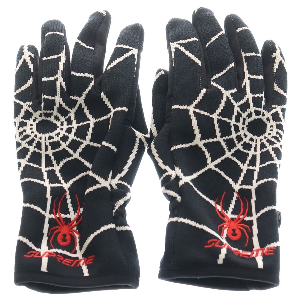 SUPREME シュプリーム 24 AW Spyder Gloves スパイダー ニットグローブ 手袋 ブラック ホワイト