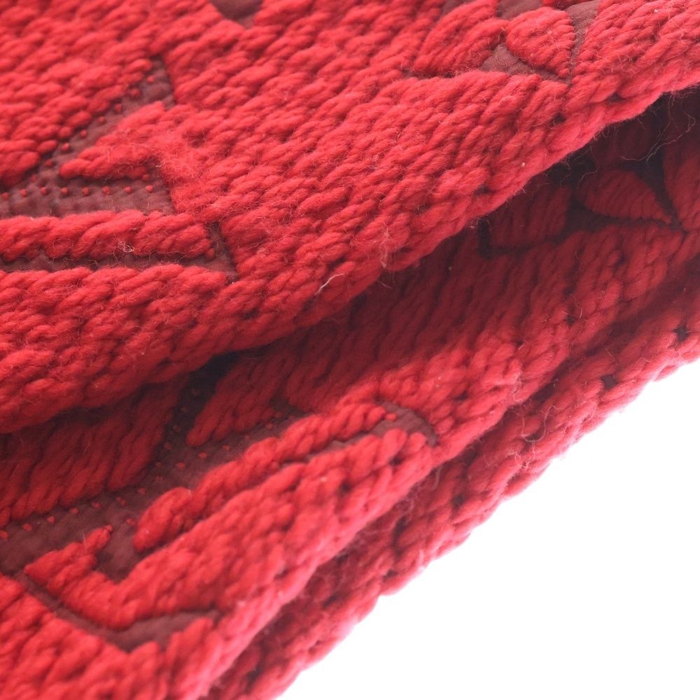  LOUIS VUITTON ルイヴィトン エシャルプ ロゴマニア モノグラム シルクイン ウール ストール マフラー レッド 413287 その他 その他