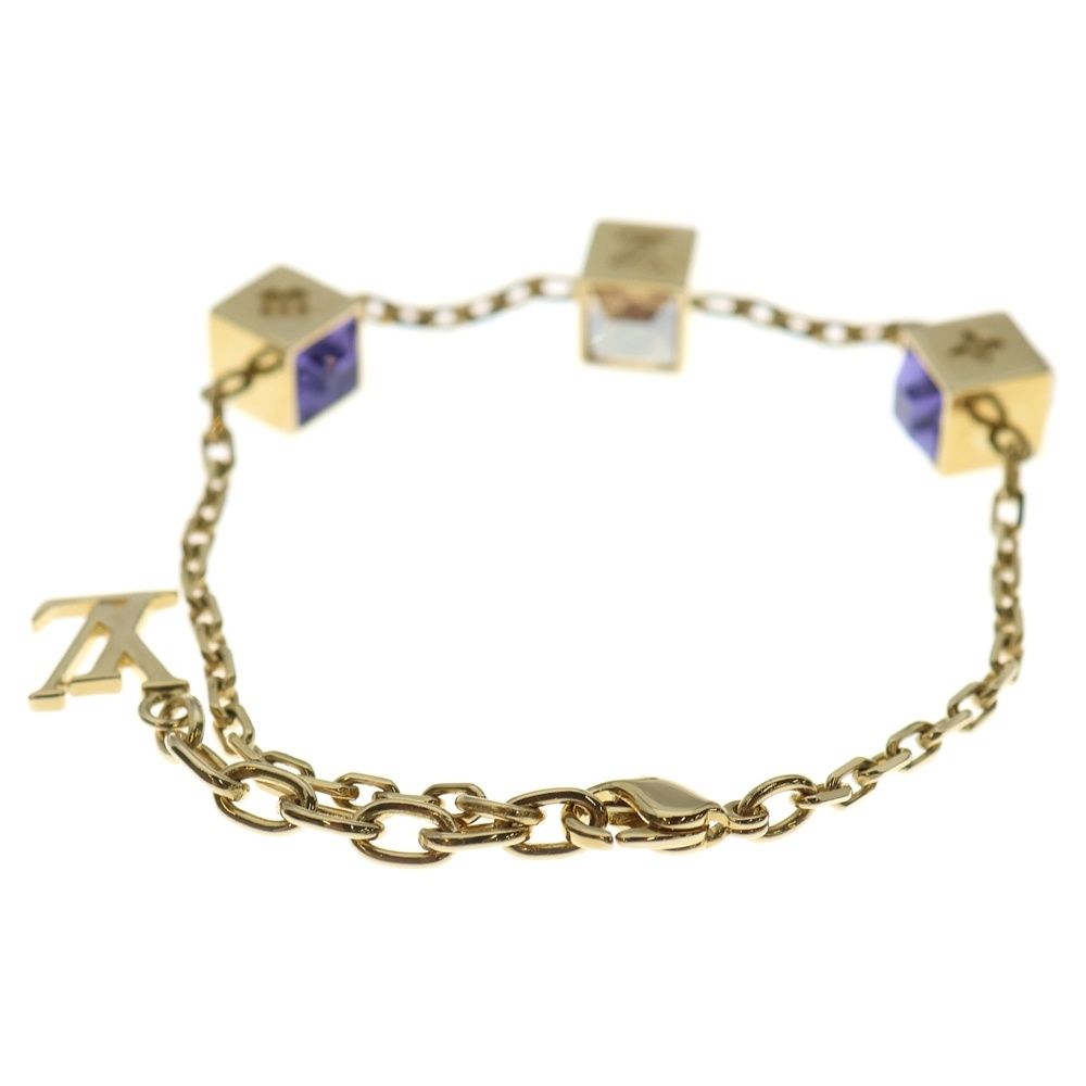 LOUIS VUITTONブレスレット ブラスレギャンブル パープル×クリア金紫 LOUIS VUITTON（ルイ・ヴィトン） ルイ ヴィトン ブレスレット