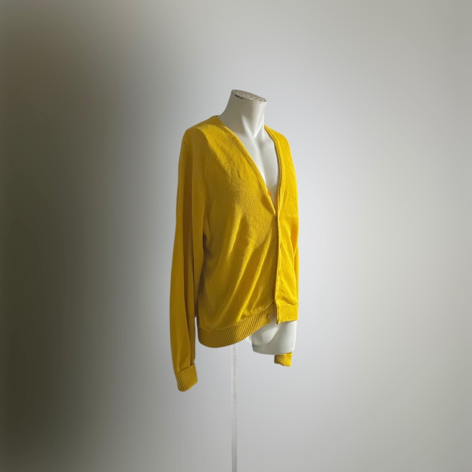 USA 70s Vintage カーディガン レアカラー L ニット セーター 羽織 