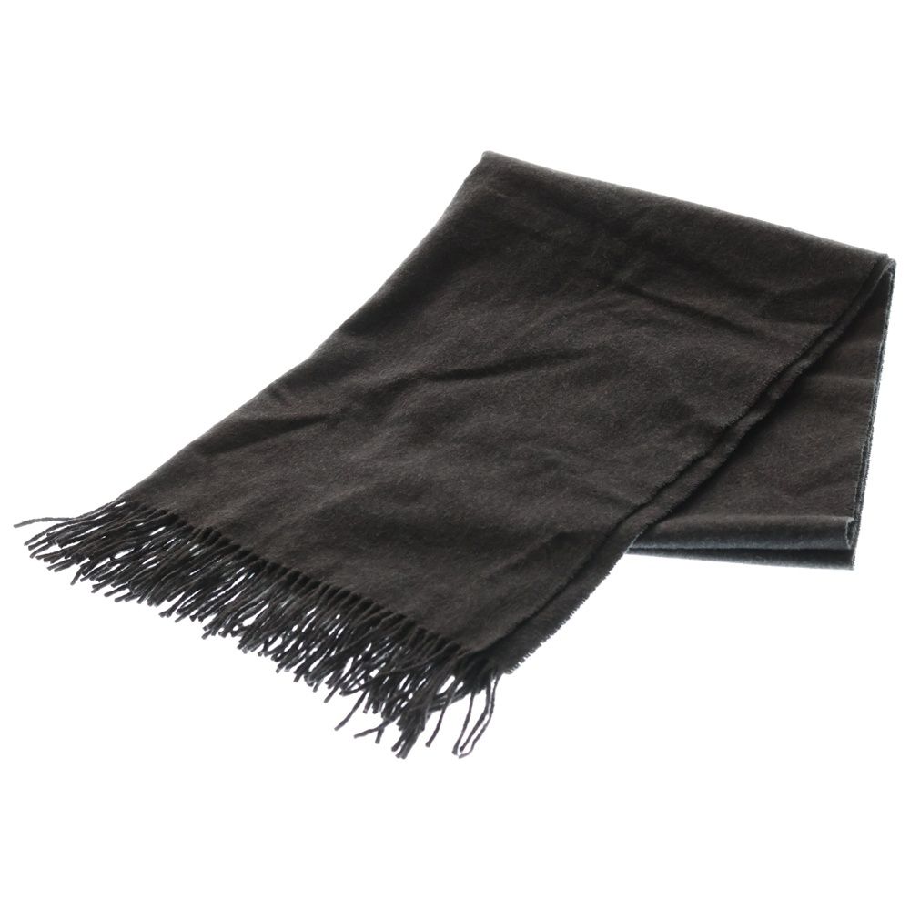 Johnstons Of Elgin ジョンストンズ オブ エルガン フリンジ付ストール カシミア グレー