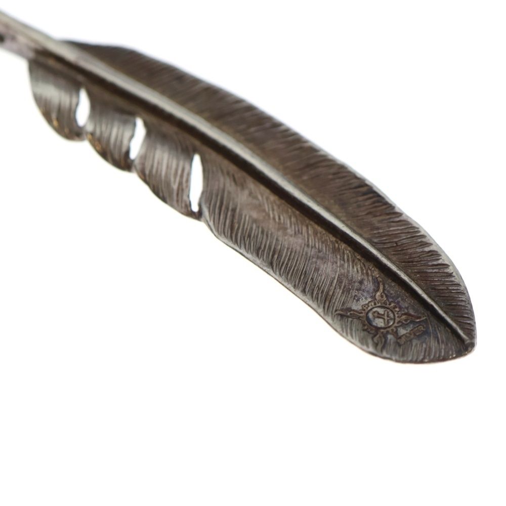  FIRST ARROW s ファーストアローズ K 18 S付 イーグルフェザー Lサイズ ペンダントトップ シルバーゴールド その他 アクセサリー