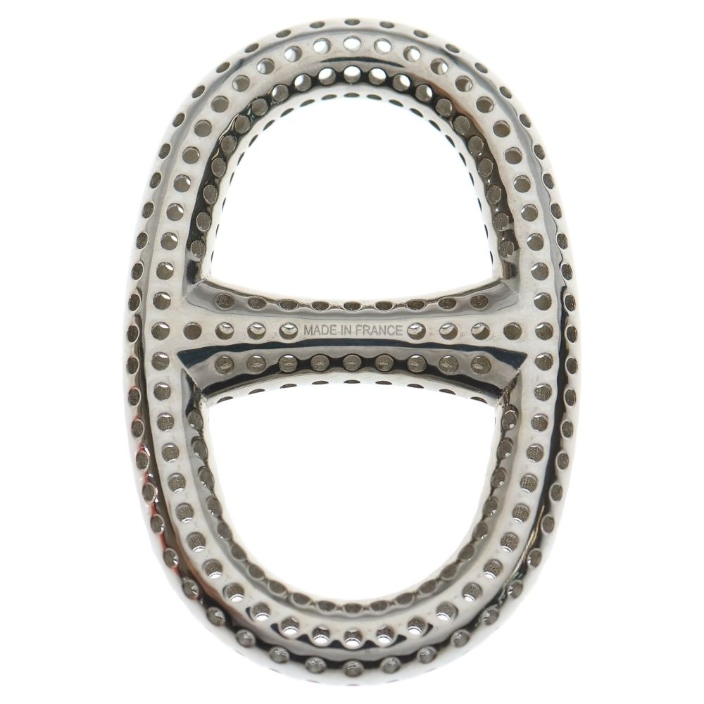 HERMES エルメス スカーフリング シェーヌダンクル パンチング ペルフォレ シルバー メタル アクセサリー