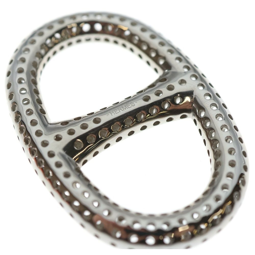  HERMES エルメス スカーフリング シェーヌダンクル パンチング ペルフォレ シルバー メタル アクセサリー その他 その他