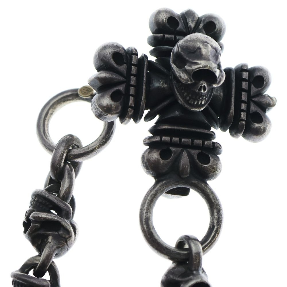 STOP LIGHT (ストップライト) 13 Skull Wallet Chain 13スカル K18