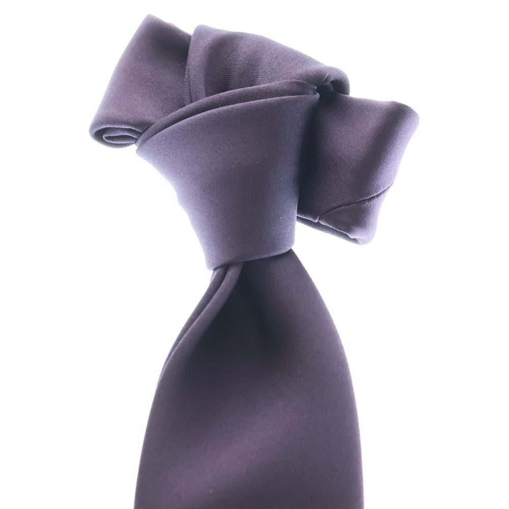 【美品】BERLUTI ベルルッティ　ネクタイ　紫　ソリッド　カリグラフィー 美品】BERLUTI ベルルッティ ネクタイ 紫 ソリッド カリグラフィー