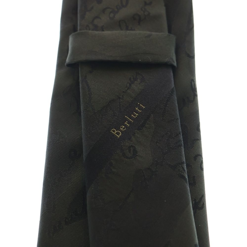 Berluti (ベルルッティ) スクリット カリグラフィ シルク ネクタイ