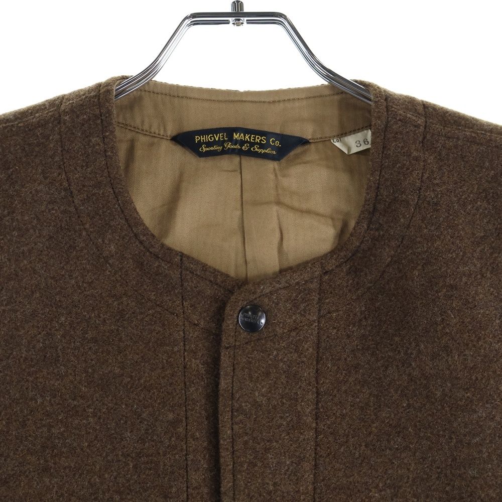 PHIGVEL (フィグベル) Wool Vest ウールベスト ブラウン PMY-VT03