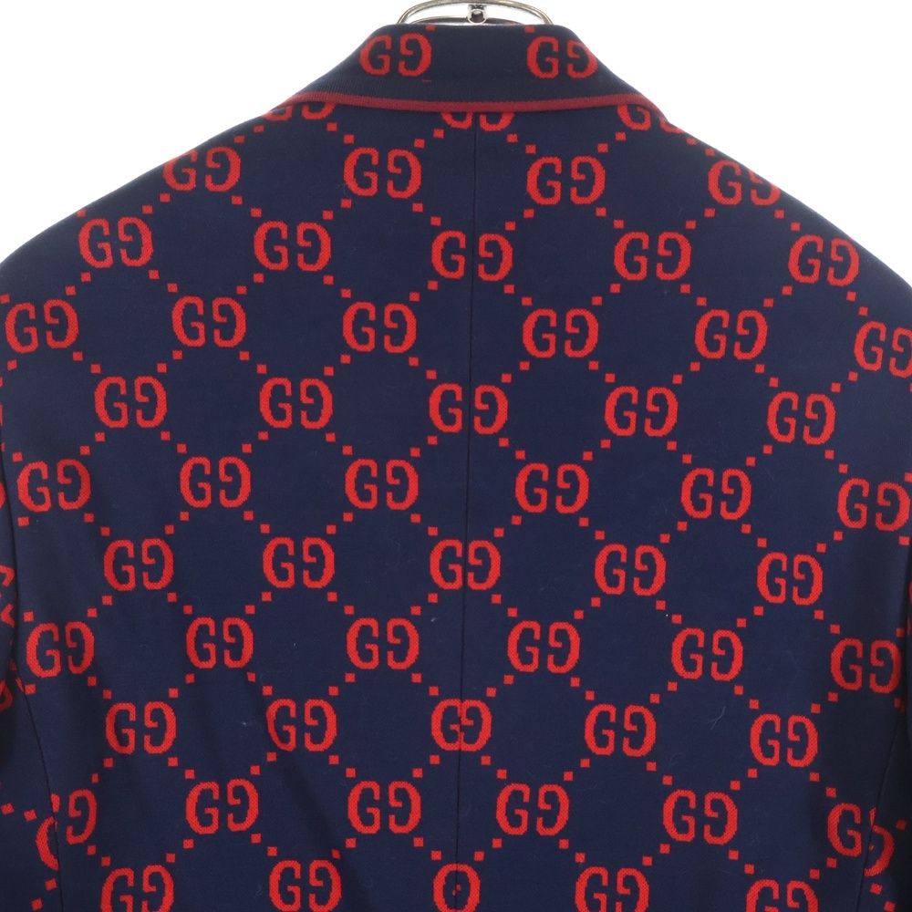 GUCCI (グッチ) 18SS GG総柄ジャガード 2B テーラードジャケット
