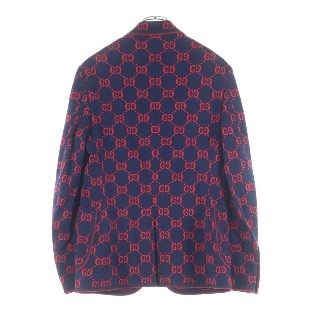 GUCCI (グッチ) 18SS GG総柄ジャガード 2B テーラードジャケット