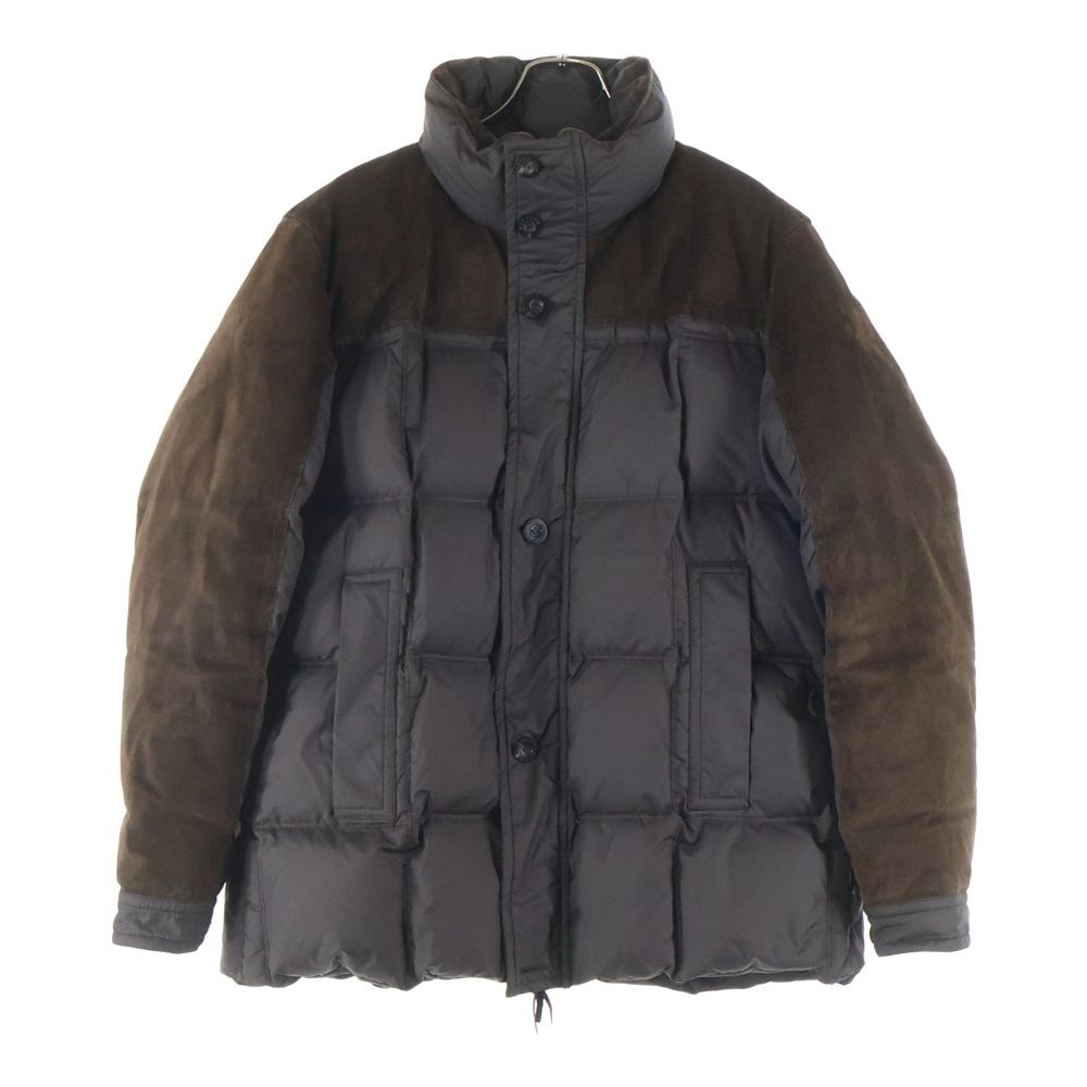 MONCLER (モンクレール) レザー切り替え ダブルポケット ジップアップ
