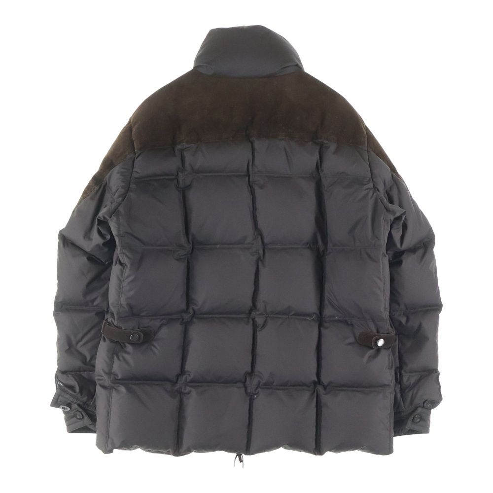 MONCLER (モンクレール) レザー切り替え ダブルポケット ジップアップ