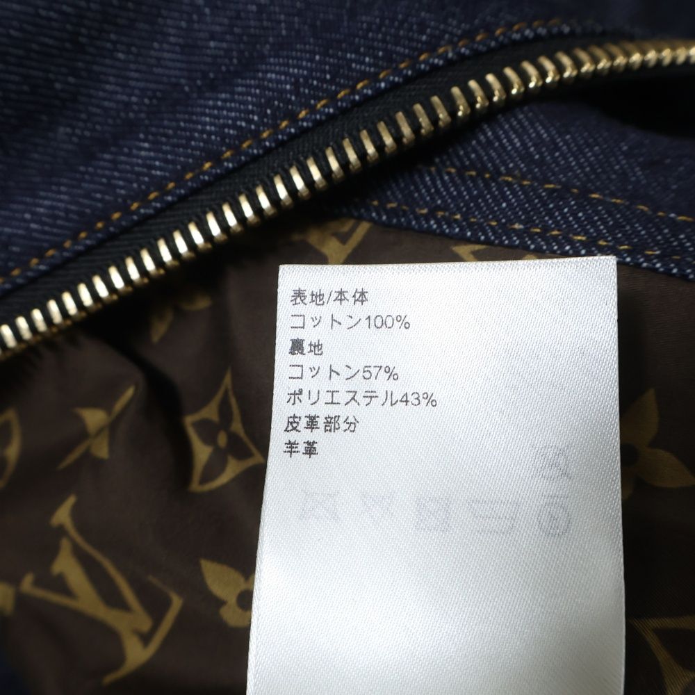  LOUIS VUITTON ルイヴィトン 25 SS ノースリーブ フリル ジップアップ デニム フラウンスドレス ぺプラムドレス インディゴ レディース RW 251 WB EFY FSRO 95 その他 その他