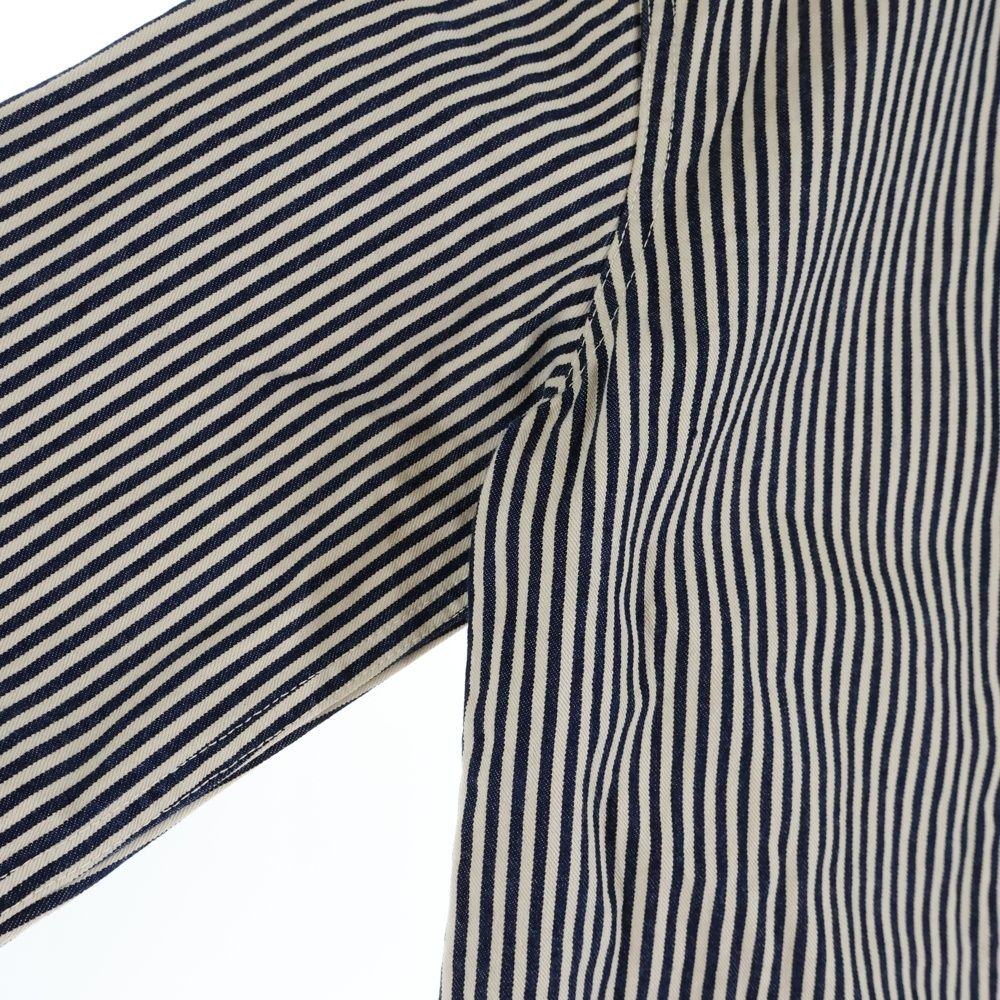 AT LAST & CO (アットラスト) SHAWL COLLAR COVERALL ヒッコリーデニム