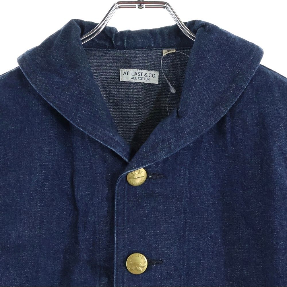 AT LAST & CO (アットラスト) SHAWL COLLAR COVERALL デニムショール