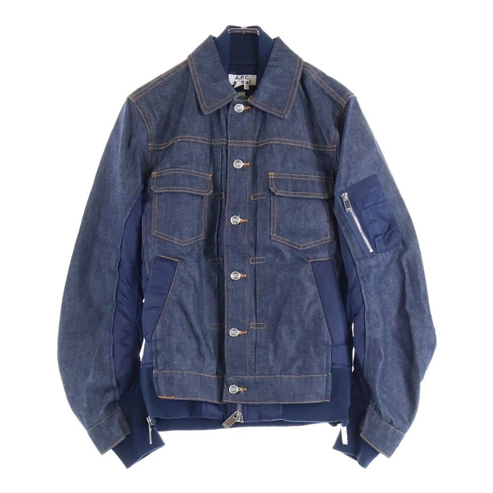 Sacai (サカイ) ×A.P.C アーペーセー ドッキング デニムジャケット
