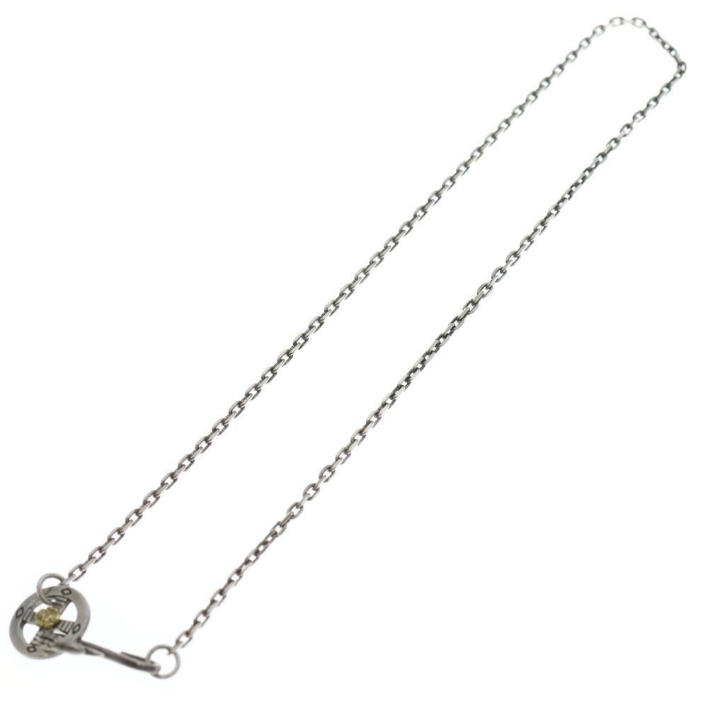 TADY KING タディアンドキング イーグルフック レギュラーホイールK 18ローズ付きチェーン 細角 ネックレス シルバー