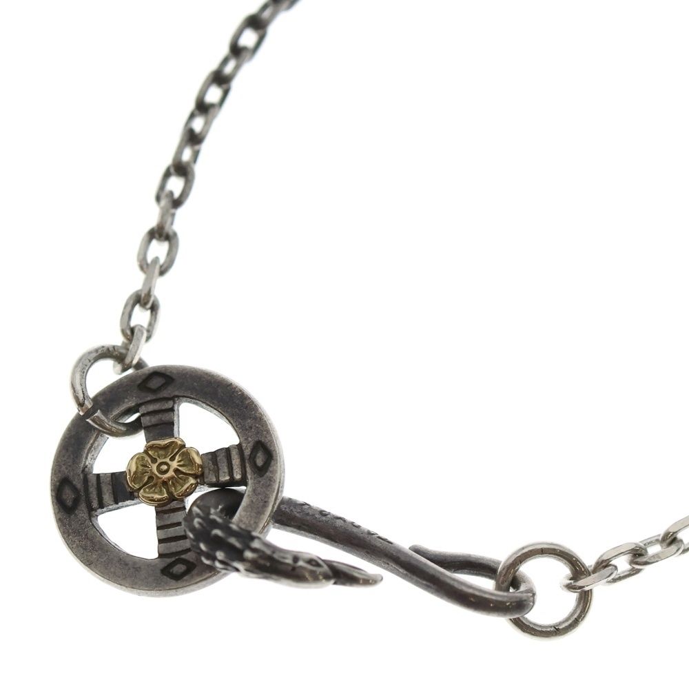 TADY KING タディアンドキング イーグルフック レギュラーホイールK 18ローズ付きチェーン ネックレス シルバー