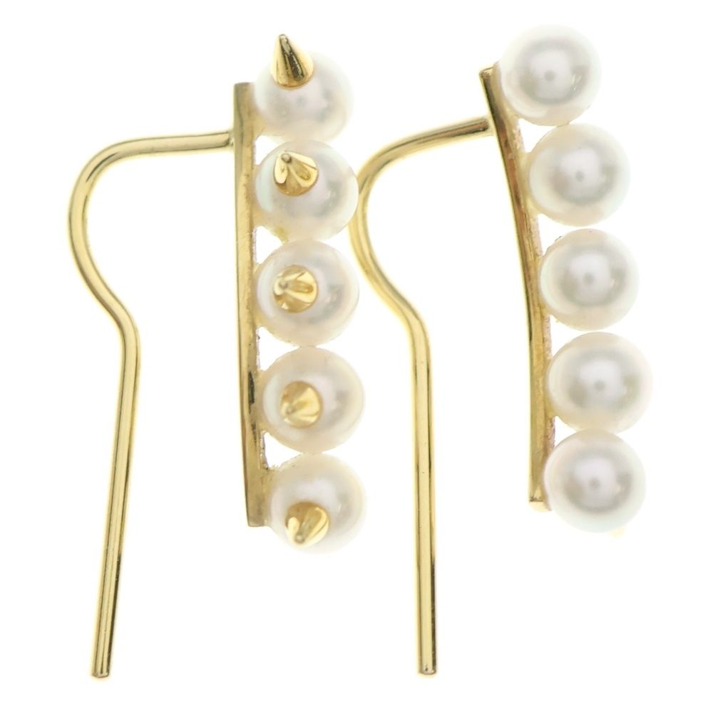 TASAKI タサキ デインジャー プラス パール ピアス K 18 Au 750 YG イエローゴールド