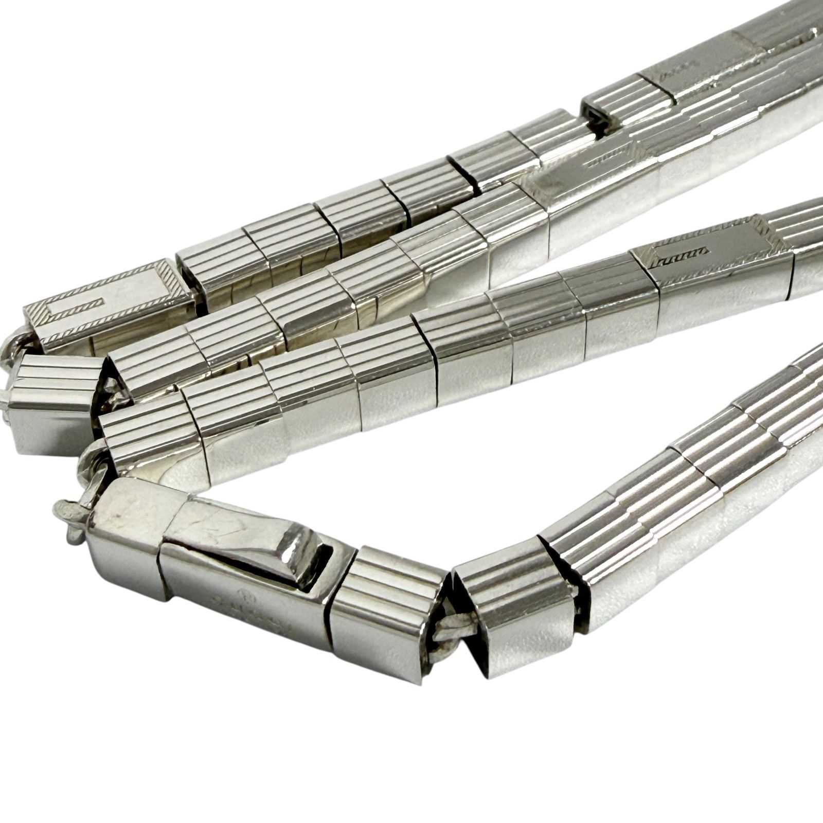  グッチ メンズ レディース ブロックチェーン ネックレス ヴィンテージ シルバー ネックレス アクセサリー