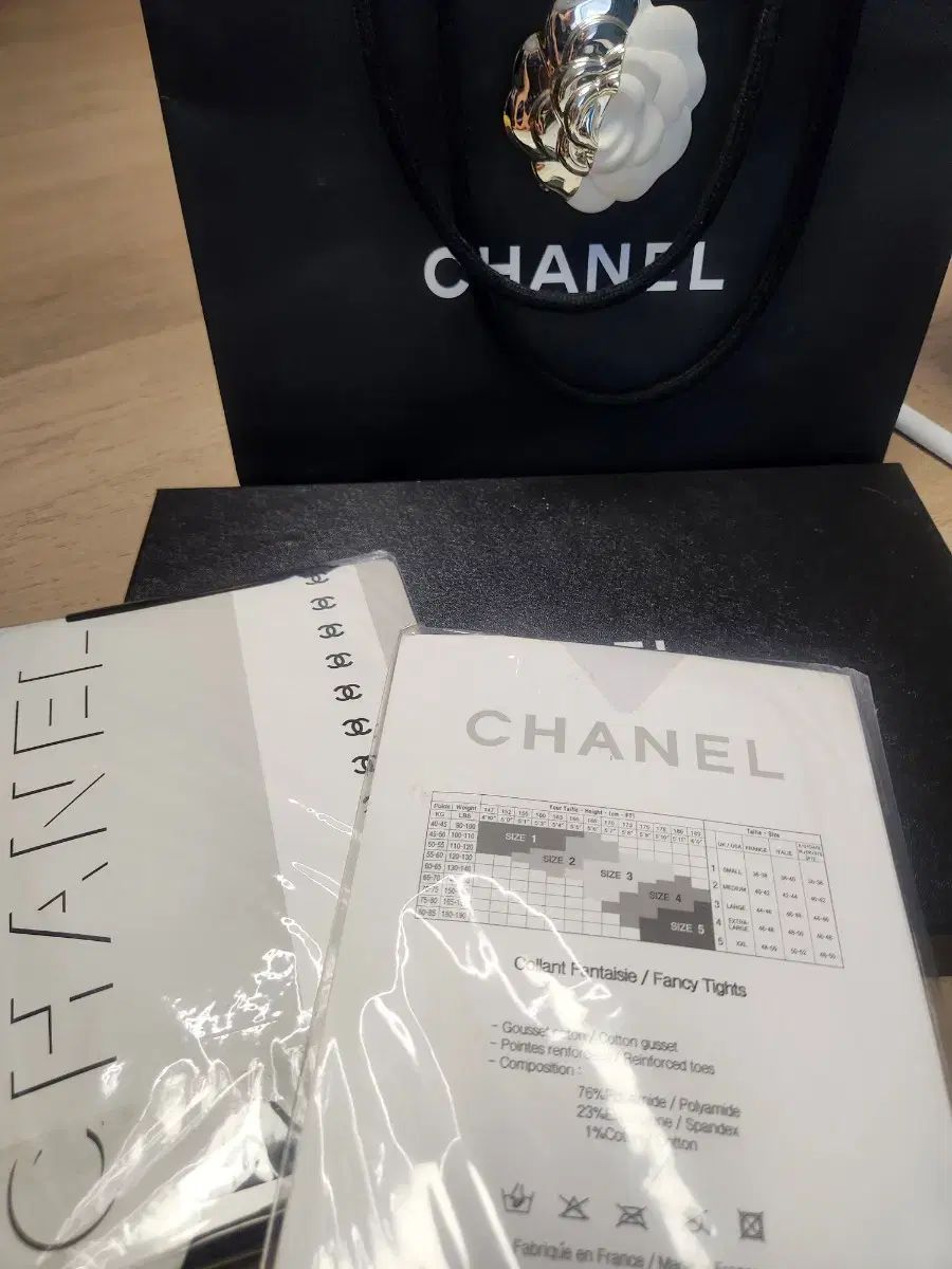 CHANEL シャネル パンスト CCロゴ チュール