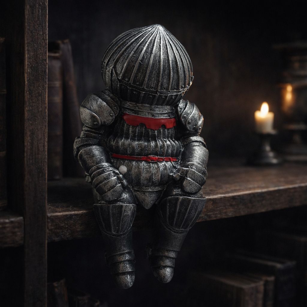 中世ヨーロッパ騎士像】思索する騎士 オブジェ ヴィンテージナイト