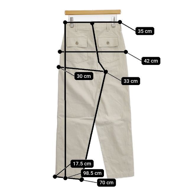 シンゾーン　SHINZONE ベイカーパンツ　ベージュ THE SHINZONE 15AMSPA18 ベイカーパンツ T0 定価23100円 コットン