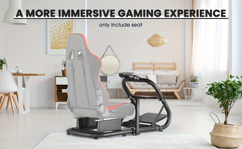 G 29 923対応 レーシングシミュレーター コクピットシート 調整 人間工学 ランバーサポート ヘッドレスト付 高耐久構造 PCゲーム 没入型ドライビング体験