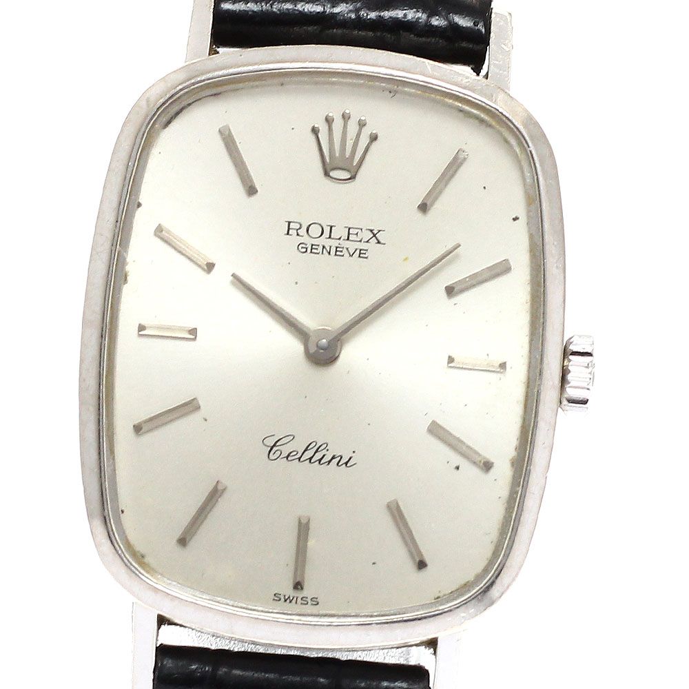 ロレックス ROLEX 4111 チェリーニ K 18 WG Cal 1601 手巻き レディース _923432